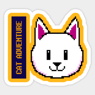 cat adventure Sticker